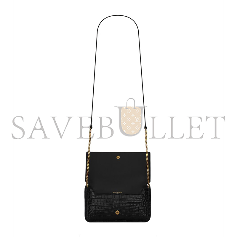 YSL CASSANDRE PHONE HOLDER IN SHINY CROCODILE-EMBOSSED LEATHER 635095DND1J1000 (18*11*2.5cm) YSL CASSANDRE PHONE HOLDER IN SHINY CROCODILE-EMBOSSED LEATHER 635095DND1J1000 (18*11*2.5cm)